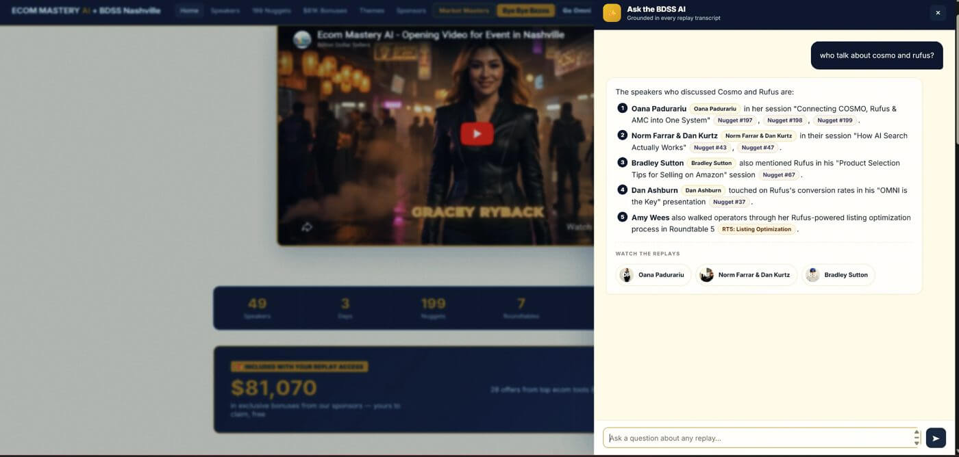 Ask the BDSS AI oracle inside the members area
